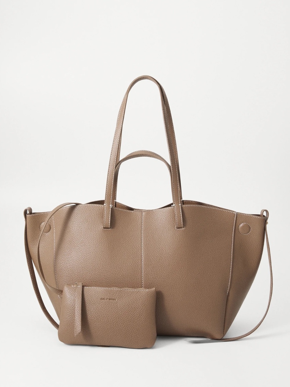 Call It Spring Alaraa Tote Taupe with Matching Pouch